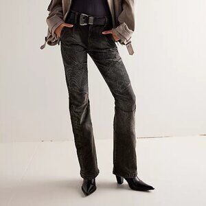 Free People We The Free Vector Moto Flare Jeans